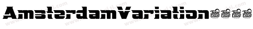 AmsterdamVariation字体字体转换