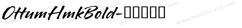 OttumHmkBold字体转换