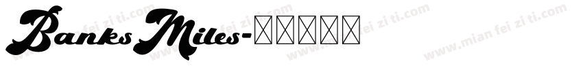 BanksMiles字体转换