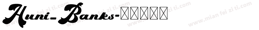 Huni_Banks字体转换