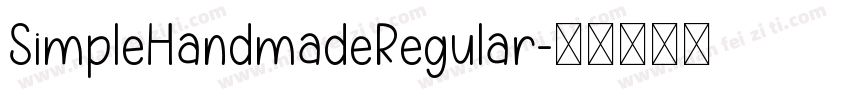 SimpleHandmadeRegular字体转换