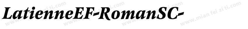 LatienneEF-RomanSC字体转换