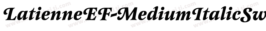 LatienneEF-MediumItalicSwC字体转换