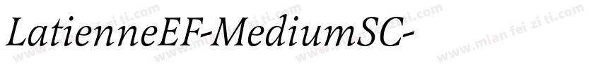 LatienneEF-MediumSC字体转换