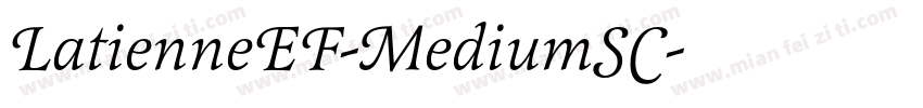 LatienneEF-MediumSC字体转换