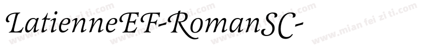 LatienneEF-RomanSC字体转换