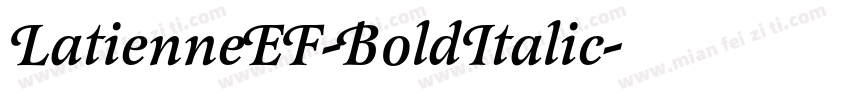 LatienneEF-BoldItalic字体转换