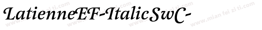 LatienneEF-ItalicSwC字体转换