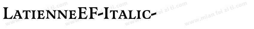 LatienneEF-Italic字体转换