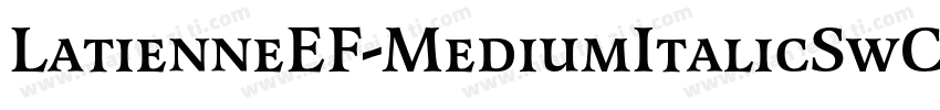 LatienneEF-MediumItalicSwC字体转换