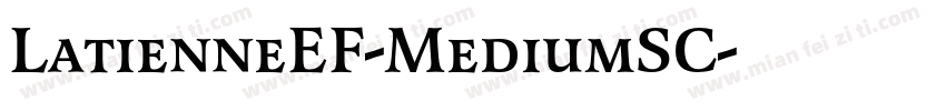 LatienneEF-MediumSC字体转换