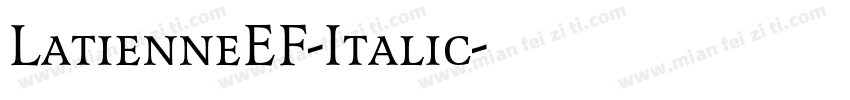 LatienneEF-Italic字体转换