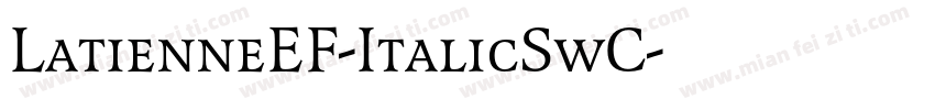LatienneEF-ItalicSwC字体转换
