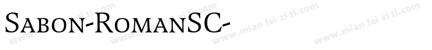 Sabon-RomanSC字体转换