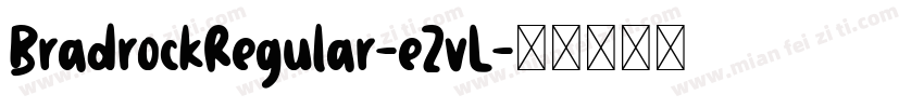 BradrockRegular-eZvL字体转换
