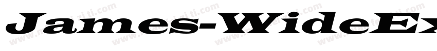 James-WideExt-Normal字体转换
