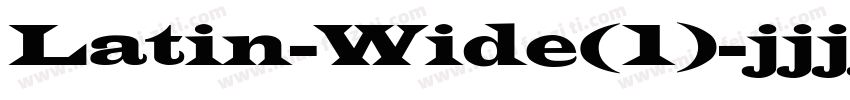 Latin-Wide(1)字体转换
