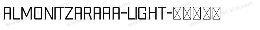 AlmoniTzarAAA-Light字体转换