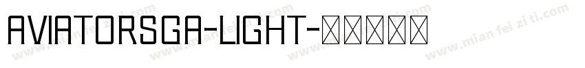 AviatorSGA-Light字体转换