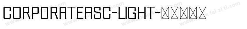 CorporateASC-Light字体转换