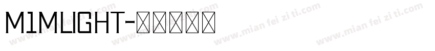 M1MLight字体转换