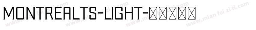 MontrealTS-Light字体转换