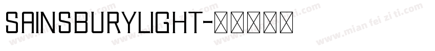 SainsburyLight字体转换
