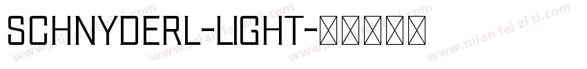 SchnyderL-Light字体转换