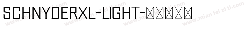 SchnyderXL-Light字体转换