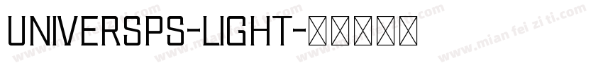 UniversPS-Light字体转换