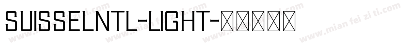 suisselntl-Light字体转换