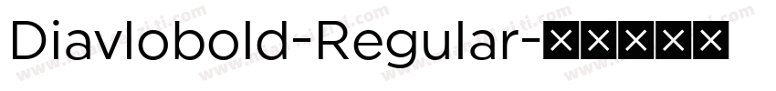 Diavlobold-Regular字体转换