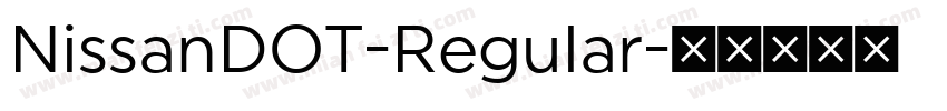 NissanDOT-Regular字体转换