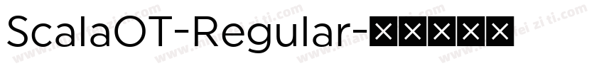 ScalaOT-Regular字体转换