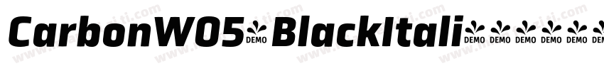 CarbonW05-BlackItali字体转换