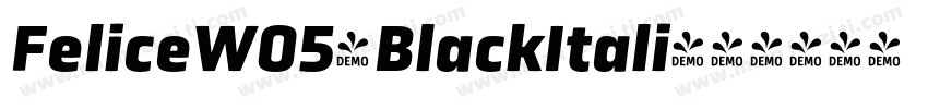 FeliceW05-BlackItali字体转换