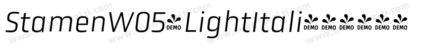 StamenW05-LightItali字体转换