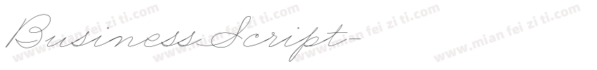 BusinessScript字体转换