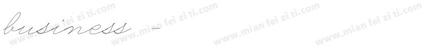 business字库字体转换