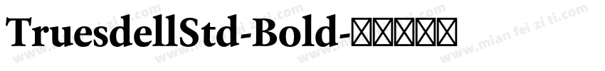 TruesdellStd-Bold字体转换