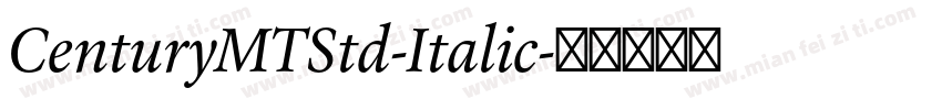 CenturyMTStd-Italic字体转换