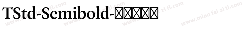 TStd-Semibold字体转换