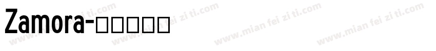 Zamora字体转换