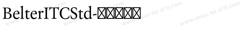 BelterITCStd字体转换
