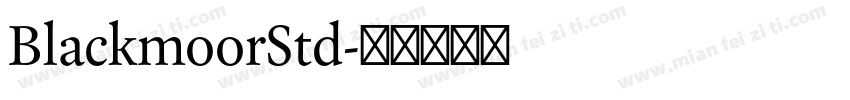 BlackmoorStd字体转换