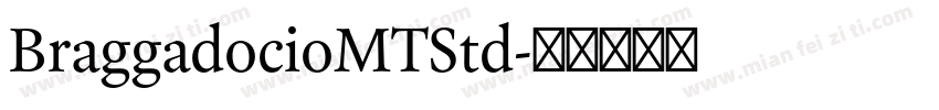 BraggadocioMTStd字体转换