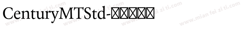 CenturyMTStd字体转换