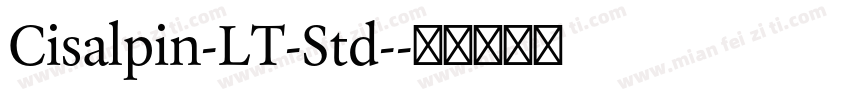 Cisalpin-LT-Std-字体转换