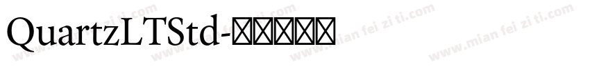 QuartzLTStd字体转换