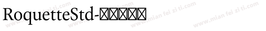 RoquetteStd字体转换